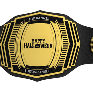 Custom Happy Halloween Championship Belt Spooky Pumpkin Design Wrestling Title Belt Customizable Collector's Item - Product Image 2