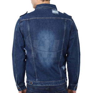 OEM Service Wholesale Best Design Men Jeans <b>Jacket</b> <b>Lightweight</b> Customized Color Men Jeans <b>Jacket</b> - Product Image 3