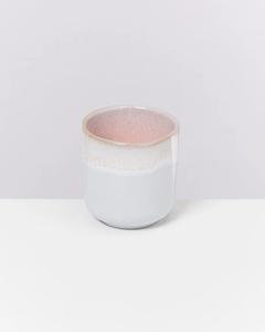 Taza de Café de Cerámica Moderna con Esmalte Rosa, Forma Recta y Lisa, Retiene el Calor, Ideal para una Mesa Elegante y Minimalista - Product Image 1