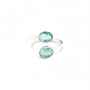 Bague de mode en topaze bleue, poids 2,8 grammes - Product Image 2