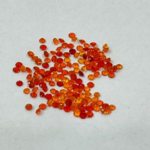 Fine Quality Natural Mexican <b>Fire</b> Opal Round Cut 3mm Calibrated Loose Orange Opal Gemstones Untreated Wholesale Grade <b>Stone</b> - Product Image 1