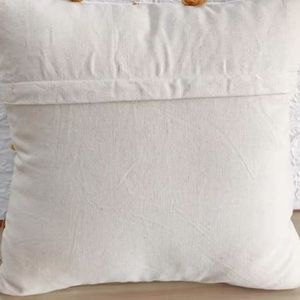 Coussin en coton pur tissé, imprimé, doux, respirant, en tissu épais, élégant, décoratif, pour chambre à coucher, salon, lit - Product Image 2