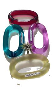 Decoración del hogar: Eslabones de cadena de resina personalizables de gran tamaño y colores claros, eslabones grandes de resina multicolor disponibles. - Product Image 6