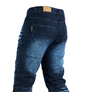 Nuevos Jeans Elásticos Bordados de Alta Calidad para Hombre, Estilo Motociclista, Color Azul Claro, Lavado a la Piedra, con Parches de Marca MIRZ, 100% Algodón - Product Image 6