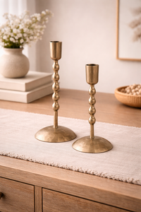 Aluminum <b>casted</b> candle holders taper holder in <b>cast</b> aluminum & <b>cast</b> Iron gold taper candle holders for home & dinning festive - Product Image 2