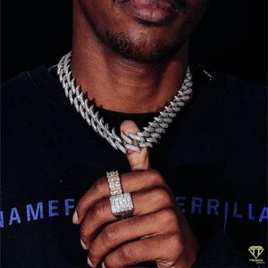 Personalizable Unisex 925 plata esterlina cadena de eslabones cubanos nuevo diseño VVS Moissanite diamantes Hip Hop joyería para hombres y mujeres - Product Image 5