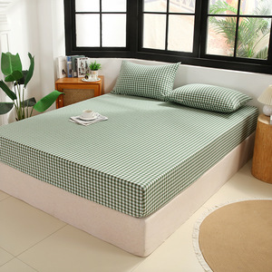 Sábana Plana de Algodón Verde Liso, 400 Hilos, Transpirable, para Todas las Estaciones, Uso Doméstico, Tamaño Adulto - Product Image 6