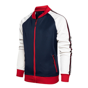 Sudadera de hombre azul marino, roja y blanca, reversible, ecológica, sencilla, 100% algodón, con cordón, corte regular, para invierno - Product Image 2