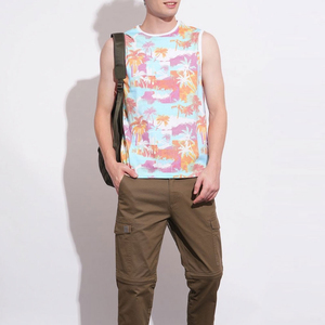 Camiseta sin mangas para hombre, ropa deportiva atlética, camiseta sin mangas, tela elástica transpirable, diseño ligero y cómodo para entrenamiento en el gimnasio - Product Image 3