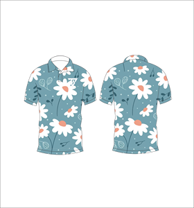 Polo pour homme à imprimé floral, décontracté, à manches courtes, respirant, tendance, pour le golf - Product Image 3