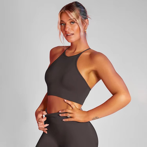 ใหม่ บราไร้ตะเข็บ ซับเหงื่อได้ดี เสื้อกีฬา เสื้อวิ่งออกกำลังกาย เสื้อโยคะ สำหรับผู้หญิง - Product Image 3