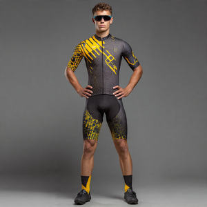 Trajes de Ciclismo Sublimados OEM para Hombre, 100% Poliéster, Conjunto de Jerseys de Ciclismo con Cierre para Entrenamiento, Trajes de Ciclismo de Secado Rápido para Hombre - Product Image 3
