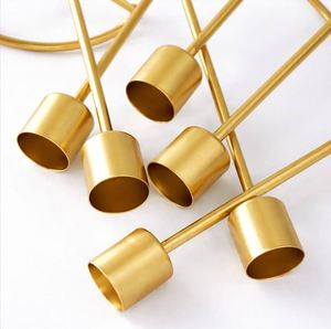 Juego de Portavelas Metálicos Hechos a Mano con Diseño de Unicornio, Dorados, Personalizables en 6 Colores, Duraderos, para Decoración del Hogar y Bodas - Product Image 4