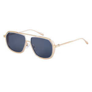 M5221 New Fashion Trendy Luxury Classic Metal Double Beam Frame Men Shades Designer Custom Vintage Gradient Lens <b>Sunglasses</b> 2025 - Product Image 1