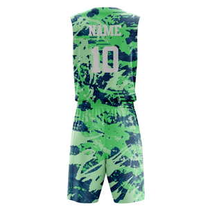 Conjunto de Uniforme de Baloncesto Personalizable y Transpirable para Adultos, Uniforme de Baloncesto Universitario de Verano con Logotipo del Equipo, 100% Poliéster - Product Image 2