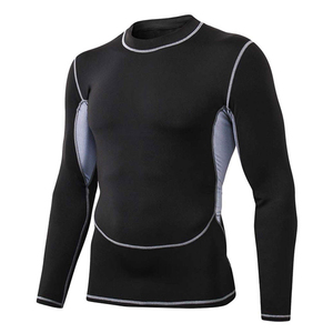 Ensemble de sport vintage pour homme, trois pièces, pour l'automne, fitness, course à pied, yoga, ajusté, manches longues, respirant, séchage rapide, imprimé léopard - Product Image 4