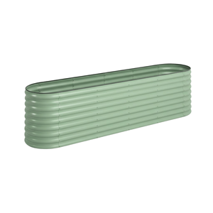 Bac à légumes surélevé en métal ondulé ovale pour l'extérieur, facile à assembler, pour légumes de jardin, GB027 - Product Image 1