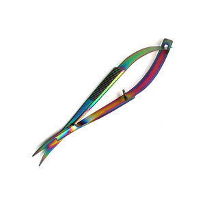 Ciseaux à cils incurvés professionnels en acier inoxydable, couleur personnalisée, pour salon de beauté - Vente chaude - Product Image 4