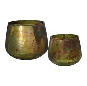Seau à plantes en métal galvanisé le plus vendu avec motif circulaire, durable, pour usage extérieur en jardin, pour fleurs et plantes vertes - Product Image 6