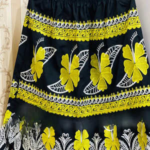 Falda de Verano para Mujer con Bordado Floral de Micronesia, Cintura Recta, Estilo Tropical Hawaiano - Product Image 2