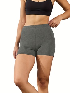 Shorts de Yoga Elásticos de Cintura Alta para Mujer, Shorts Deportivos Sin Costuras para Gimnasio, Entrenamiento y Fitness - Product Image 1