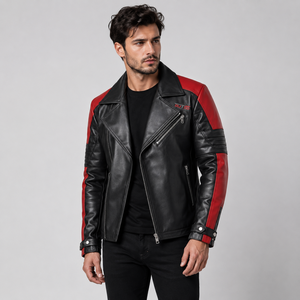 Vestes en cuir pour hommes en gros, manteaux à col rabattu, blousons bombardiers en cuir pour hommes, vestes décontractées pour hommes, conception avec service OEM - Product Image 1