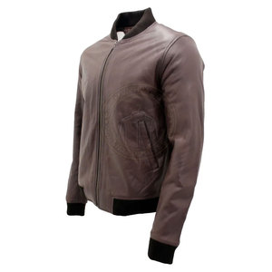Chaqueta Bomber de Piel de Vaca para Hombre, Estilo Casual de Invierno, Cuello Alto, Cierre de Cremallera, Alta Calidad, Ecológica, Suministro Directo de Fábrica - Product Image 4