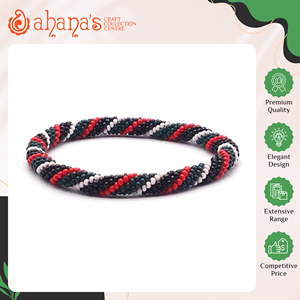 Unique Design Hot Sale on Top Notch Quality Handmade Women's Trendy Crochet Needle Glass <b>Beads</b> <b>Bracelets</b> for Casual Occasions - Product Image 2