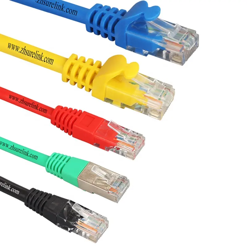 ethernet patch cable indoor patch cord shielded unshielded UTP FTP SFTP CAT 5E CAT 6 1m 2m 5m 10ft lan patch lead