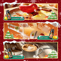 Ensemble d'huiles essentielles de Noël 6x10ml huiles parfumées pour diffuseurs d'huile fabrication de bougies décorations de vacances arbre à thé cannes à sucre
