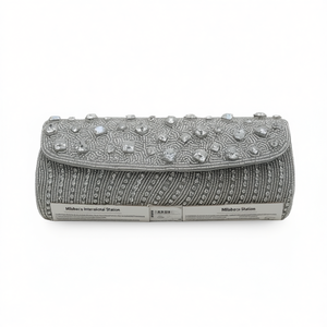 Sac à main artisanal indien de luxe, accessoire de mode décontracté pour le quotidien, avec poignée baguette en perles de verre colorées, durable, art traditionnel - Product Image 2