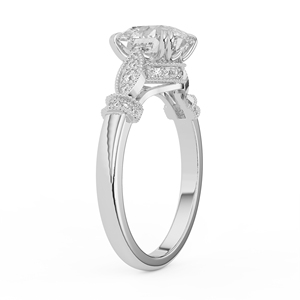 แหวนหมั้นเพชรทรงรี 3.08 กะรัต เพชรเลี้ยงในห้องปฏิบัติการ ทองคำแท้ 14K 18K ประดับแบบ Bezel Set ดีไซน์เรียบหรู แหวนแต่งงานสำหรับผู้หญิง - Product Image 5