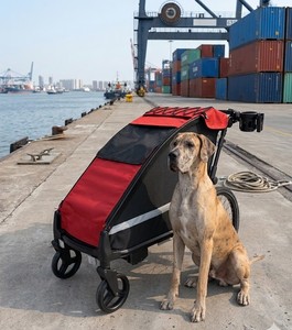 Remorque de vélo en alliage d'aluminium KS-200 pratique pour chien de grande taille, poussette, remorque de vélo, jogger, pliage facile, suspension indépendante - Product Image 3