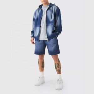 Conjunto de Sudadera con Capucha y Pantalones Cortos Unisex Impresos en 3D, Transpirable, 100% Algodón, Chándal de Verano Personalizado con Diseño 2 en 1 - Product Image 6