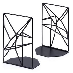 Porte-livres en métal au design abstrait moderne, finition nickel antique, décorations de table pour la maison et le bureau, accessoires de décoration. - Product Image 6