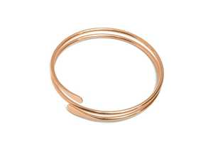 Belladec Women's Elegant Double Wrap <b>Copper</b> Cuff Bracelet Handmade Adjustable Minimalist Open <b>Bangle</b> Jewelry Fashion Accessory - Product Image 4