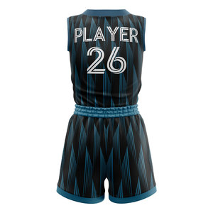 Full Sublimation <b>Women's</b> Basketball Team Uniform Breathable Polyester <b>Jersey</b> <b>Shorts</b> Set Custom Design Sports Apparel - Product Image 6