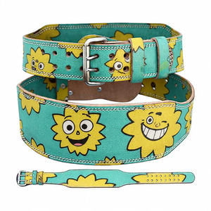 Cinturón de levantamiento de pesas de doble punta con soporte lumbar, entrenador de flexiones, cinturones de cuero de anime de 10 mm, unisex - Product Image 5