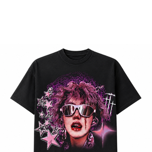 Camiseta Oversize Gráfica Vintage Personalizada de Algodón Pesado con Estampado Personalizado 100% Algodón Lavado al Ácido para Uso Cómodo Unisex - Product Image 3