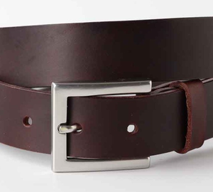 MAKUM INTERNATIONAL Cinturón Universal Cuadrado/Rectangular de Cuero Genuino Negro Marrón, Alta Resistencia, Duradero, Personalizable - Product Image 3