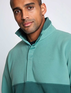 <b>Mens</b> <b>Half</b> <b>Zip</b> Fleece <b>Jacket</b> Stand Collar Pullover Knitted Winter Outerwear Custom Logo Front Breathable Casual Outdoor Wear 2026 - Product Image 2