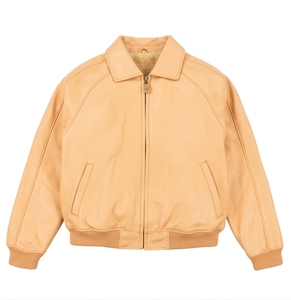 Blouson de moto en cuir véritable de luxe brut automne-hiver, marron personnalisé, imperméable et coupe-vent, imprimé 2027 - Product Image 2