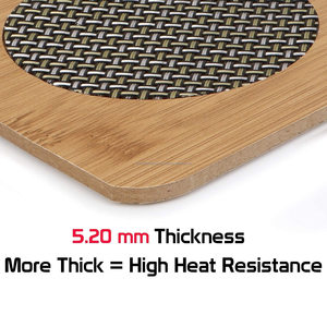 Natural Coasters Set Best Quality 100% Eco Friendly Wholesale Coffee Tea Display Coaster and Placemat Wooden <b>Boards</b> - Product Image 2