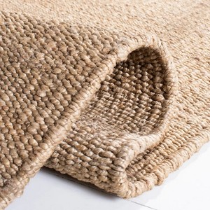 Oriental Style <b>Jute</b> <b>Rug</b> Oval Geometric Pattern Flat Weave Non-Slip Pet Friendly Picnic Home Use Low Pile Handmade Natural Fiber - Product Image 6