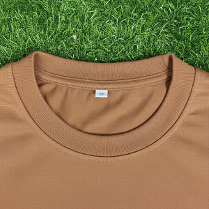 Camiseta de Hombre Lisa de Marca Privada, Cuello Redondo de Algodón Suave, Color Sólido, Etiqueta Tejida Personalizada, OEM, Venta al por Mayor, Fábrica de Pakistán - Product Image 3