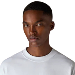 Camiseta Oversize de Algodón para Hombre con Logo Minimalista en el Pecho, Estilo Urbano, Manga Corta, Top Casual de Moda - Product Image 3