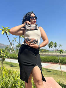 Portefeuille sculpté usiné à la main pochette étui de téléphone élégant en cuir véritable portefeuille en fourrure de vachette multi-usages portefeuilles en cuir occidental - Product Image 4