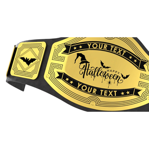 Cinturón de Campeón de Halloween de Buena Calidad, Personalizado con Diseño de Calabaza y Murciélago, Cinturones de Lucha Libre para Fanáticos - Product Image 4