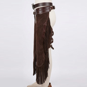 Genuine Suede Horse <b>Chaps</b> Western Style Full Leg Coverage Adjustable Fit Custom <b>Leather</b> Craft Wholesale Supplier - Product Image 4