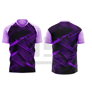 เสื้อฟุตบอลแบบกำหนดเอง เสื้อกีฬาประสิทธิภาพสูง คอวี แขนสั้น ผ้าฝ้าย 100% สำหรับโรงเรียน ชมรม ทีม และกิจกรรมต่างๆ - Product Image 2